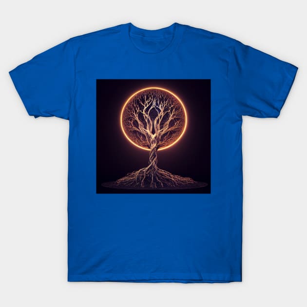 Yggdrasil World Tree of Life T-Shirt by Grassroots Green